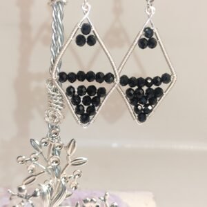 Pendientes Rombo Negros