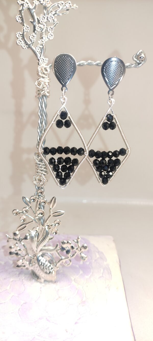 Pendientes Rombo Negros