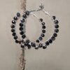 Pendientes Luxury Aro Plateados Azul