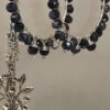 Pendientes Luxury Aro Plateados Azul