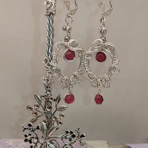 Pendientes Turmalina Rosa