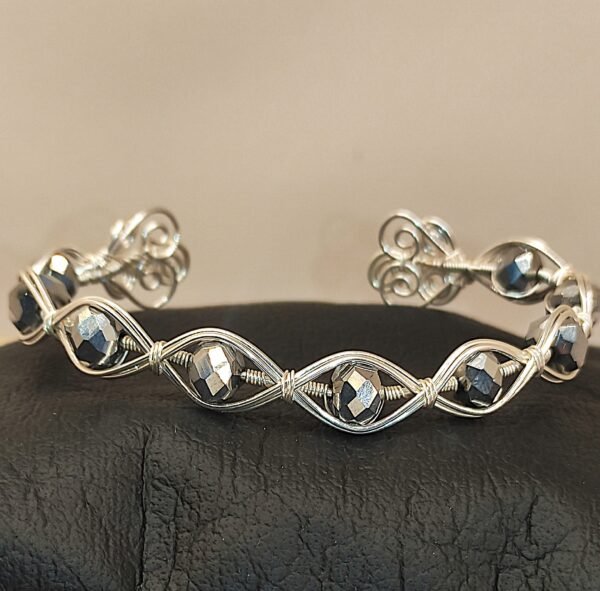 Pulsera Lux Plateada Gris