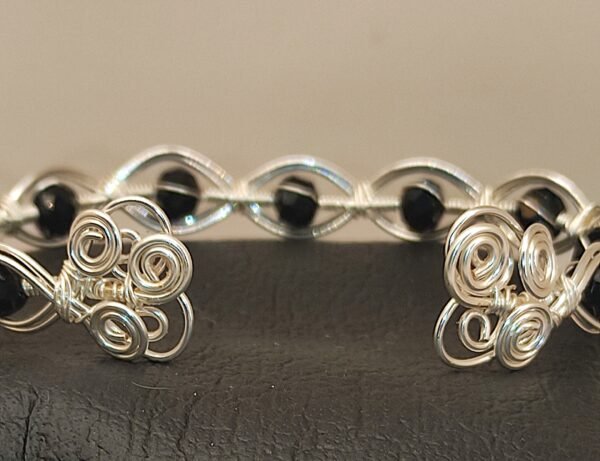 Pulsera Lux Plateada Negra