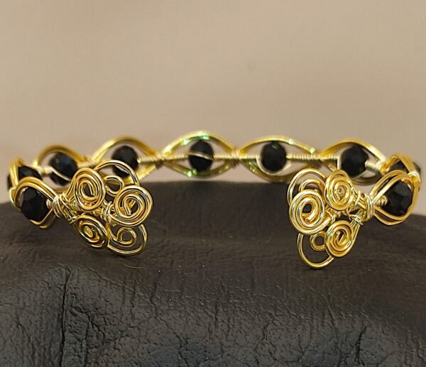 Pulsera Lux Dorada Negra