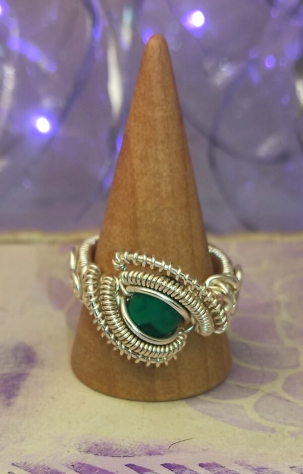 Anillo Eye Malaquita