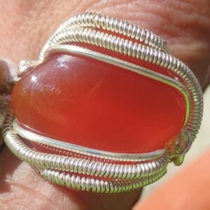 Anillo Carneola Cuadrado