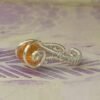 Anillo Lagrima Cristal N Plateado