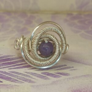 Anillo Espiral Angelita Plateado