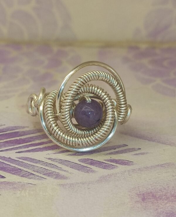 Anillo Espiral Angelita Plateado