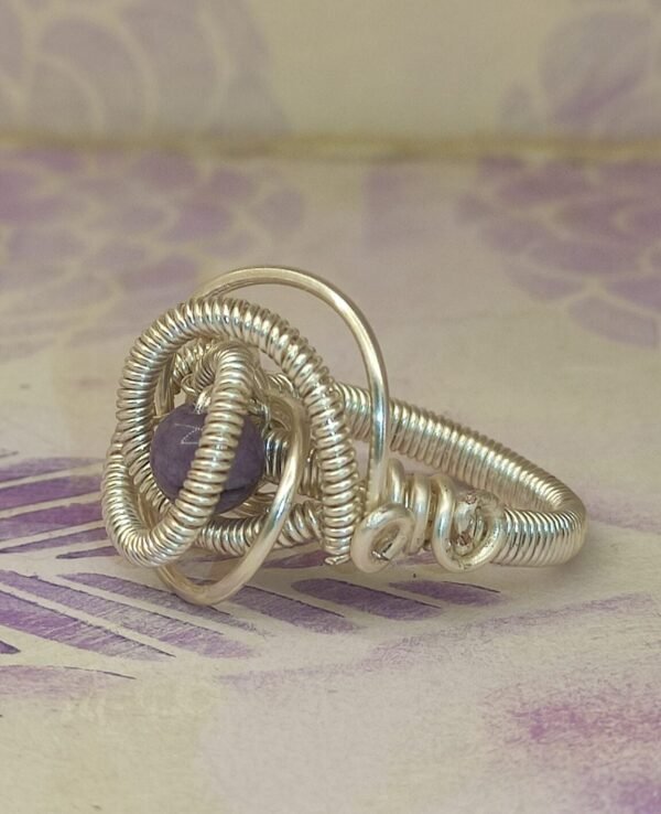 Anillo Espiral Angelita Plateado