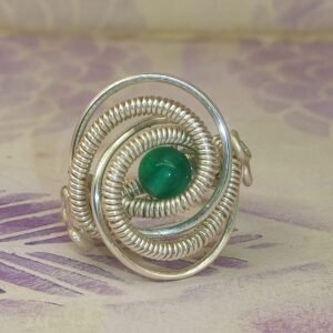 Anillo Espiral Piel de Dragón