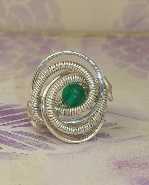 Anillo Espiral Piel de Dragón