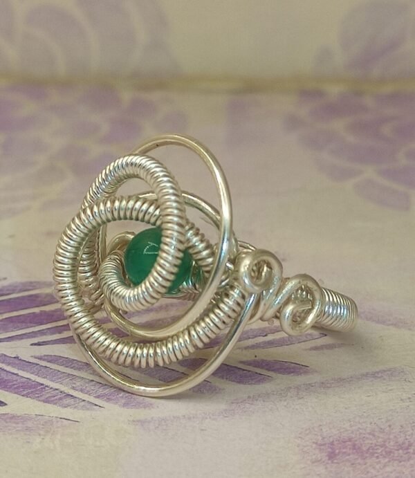 Anillo Espiral Piel de Dragón