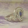 Anillo Espiral Turmalina Azul