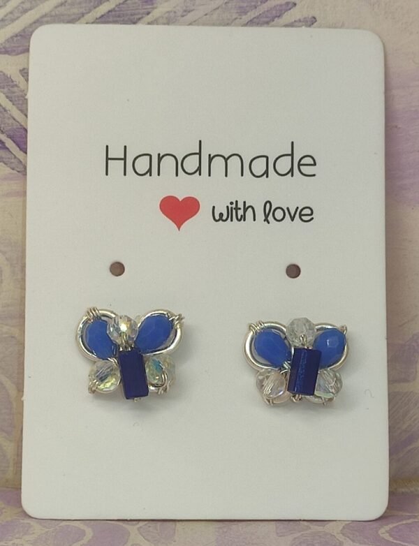 Pendientes Mariposa Azul