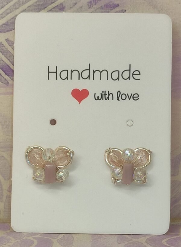 Pendientes Mariposa Rosa