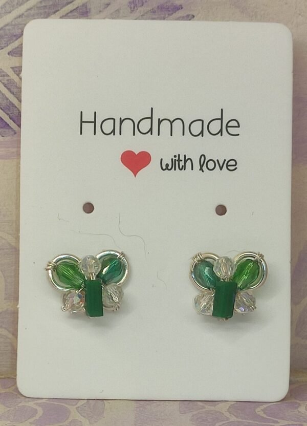 Pendientes Mariposa Verde