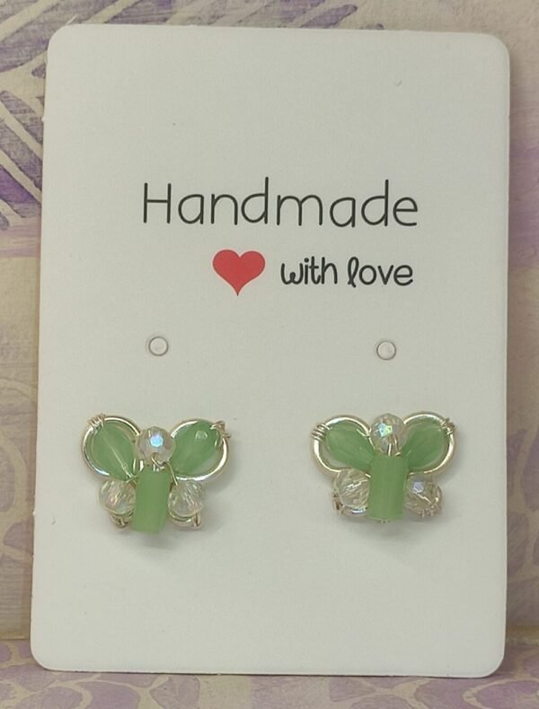 Pendientes Mariposa Verde Claro