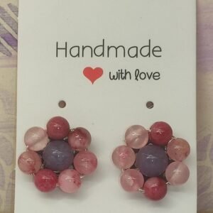 Pendientes Mix Jade Persa Rosa y Angelita
