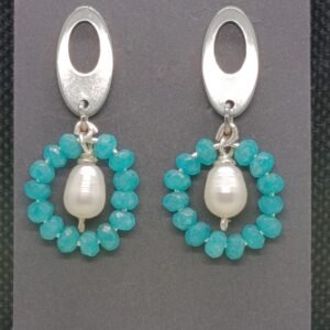 Pendientes Perla Verde P
