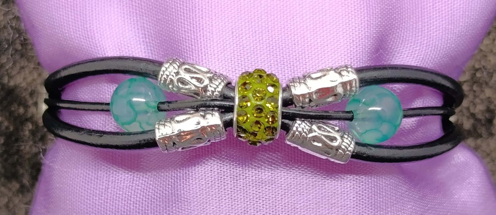 Pulsera Cuero Piel de dragon